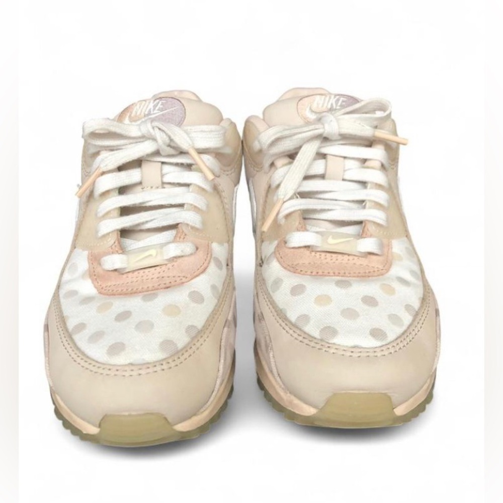 Nike Air Max 90 NRG Men’s Size 8.5 Shoe CZ1929-200 Shimmer Sail Beige Polka Dot